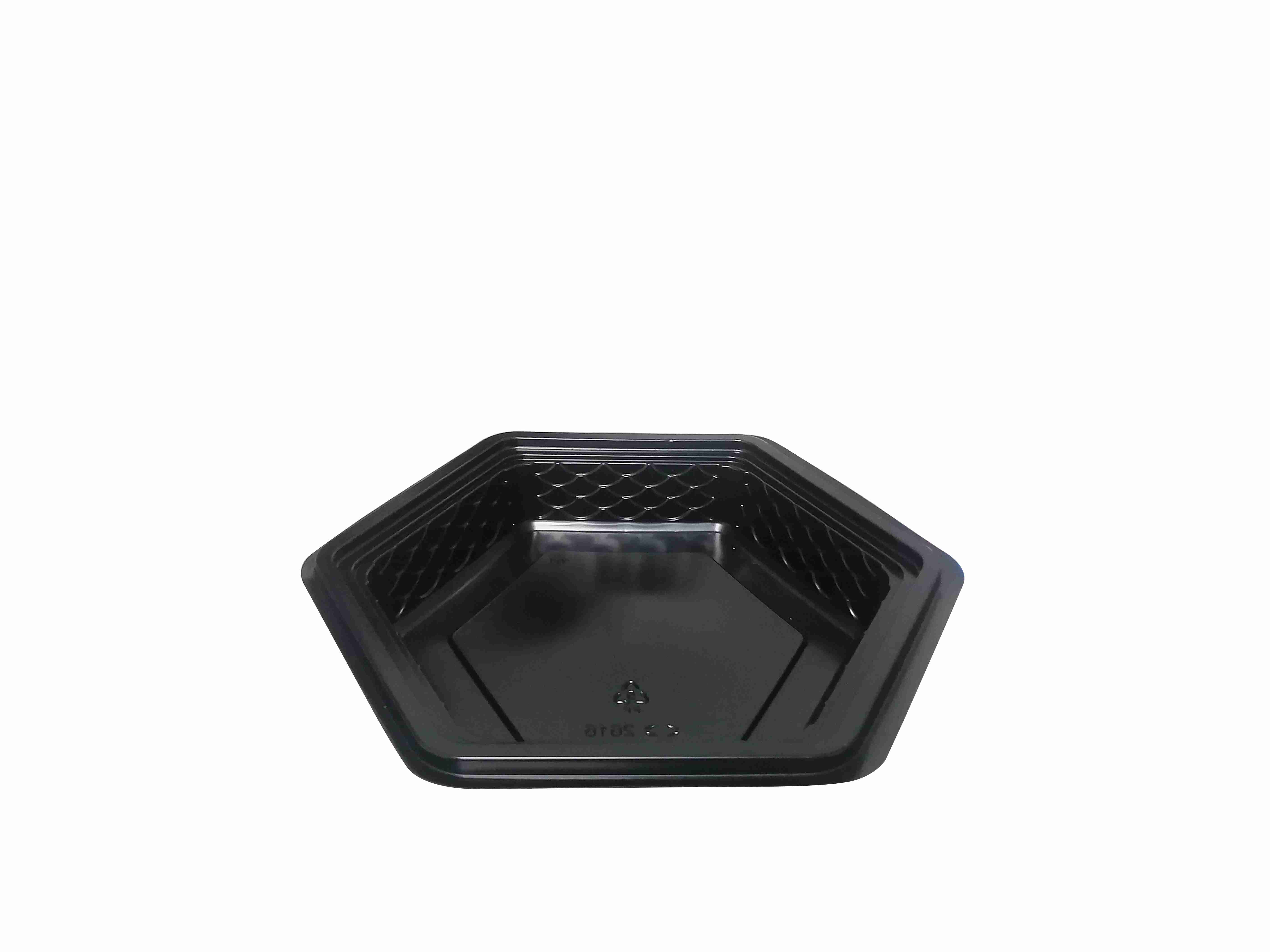 16oz.1-Compartment Oblong Food Container with PS Clear Lid